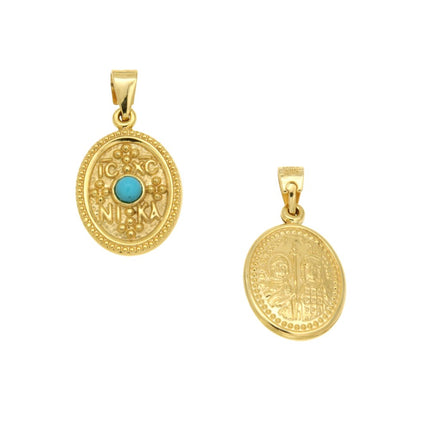 CHARM  GOLD 585 & SEMIPRECIOUS STONES - 81819