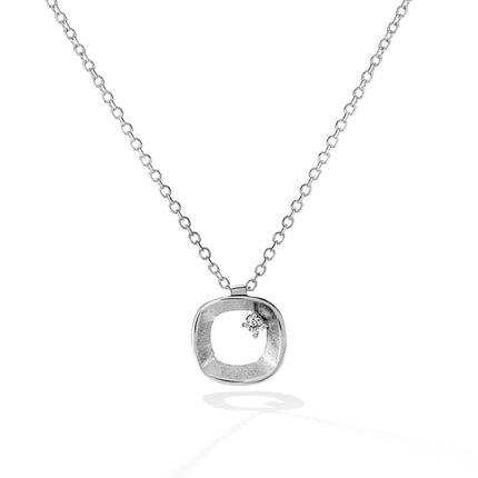 NECKLACE WHITE GOLD 750 & PRECIOUS STONES - 82015