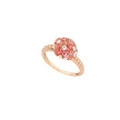 RING PINK GOLD 750 & PRECIOUS STONES