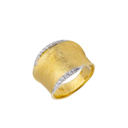 RING YELLOW & WHITE GOLD 750 & PRECIOUS STONES - 82094