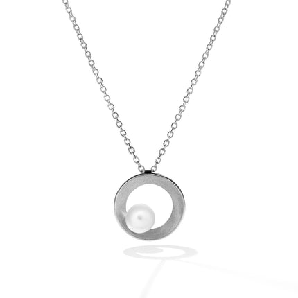 NECKLACE WHITE GOLD 750 & PEARLS - 82153