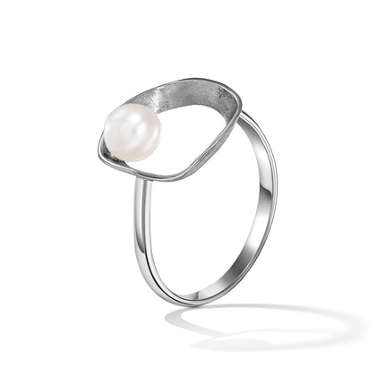RING WHITE GOLD 750 & PEARLS - 82159