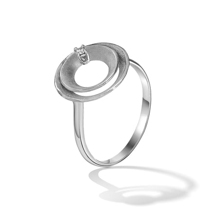 RING WHITE GOLD 750 & PRECIOUS STONES - 82583
