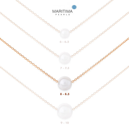 NECKLACE PINK GOLD 585 & PEARLS - 82652