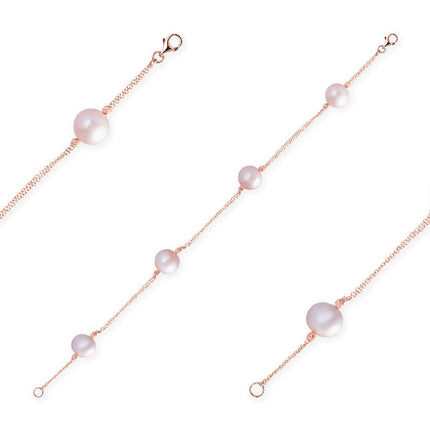 BRACELET PINK GOLD 750 & PEARLS - 82705