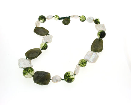 NECKLACE WITH PEARLS & SEMIPRECIOUS STONES - 82744