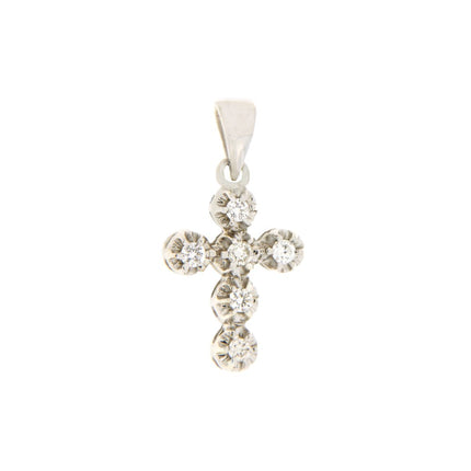 CROSS WHITE GOLD Κ18 ΜΕ - 8312