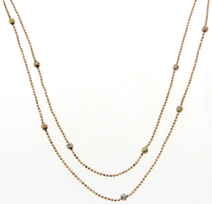 NECKLACE PINK GOLD 585 - 83187 - Availability: Immediately