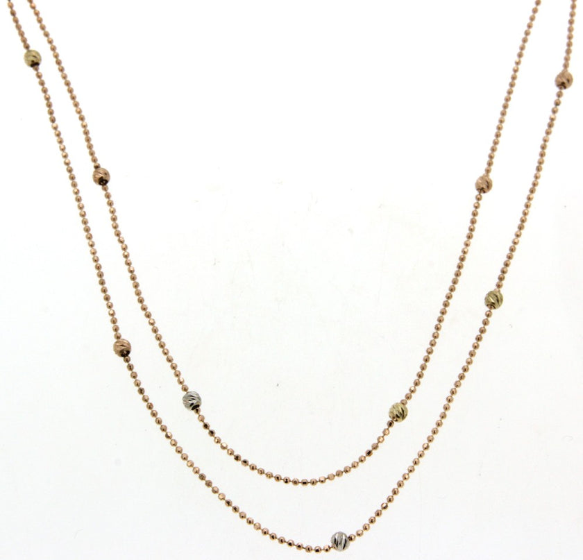 NECKLACE PINK GOLD 585 - 83187 - Availability: Immediately