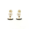 EARRINGS  GOLD 585 & PEARLS & C.Z.