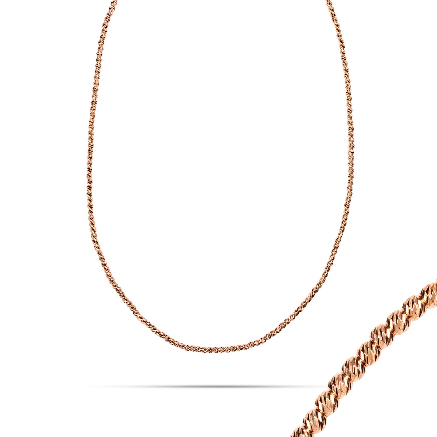 NECKLACE PINK GOLD 585   - 83382