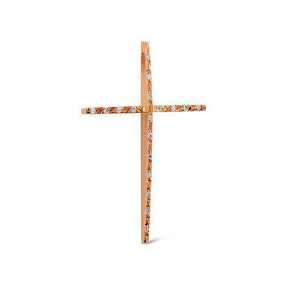 CROSS PINK GOLD 750 & PRECIOUS STONES - 83398