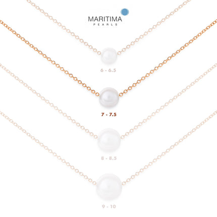 NECKLACE PINK GOLD 585 & PEARLS - 83405