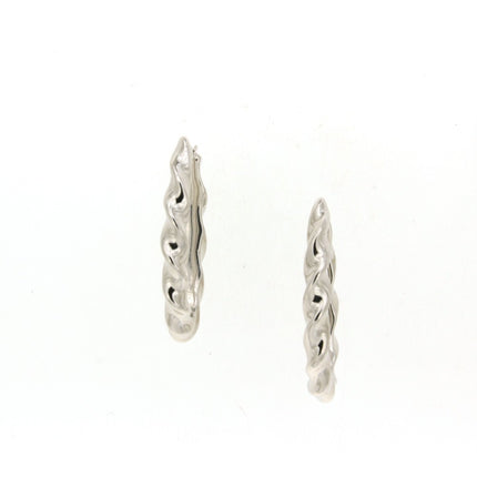 HOOP EARRINGS WHITE GOLD 585 - 83438