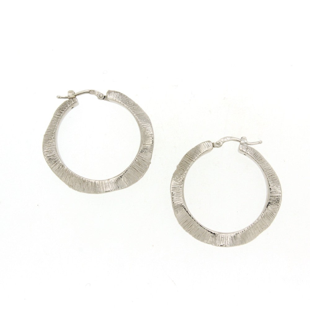 EARRINGS WHITE GOLD 585   - 83441