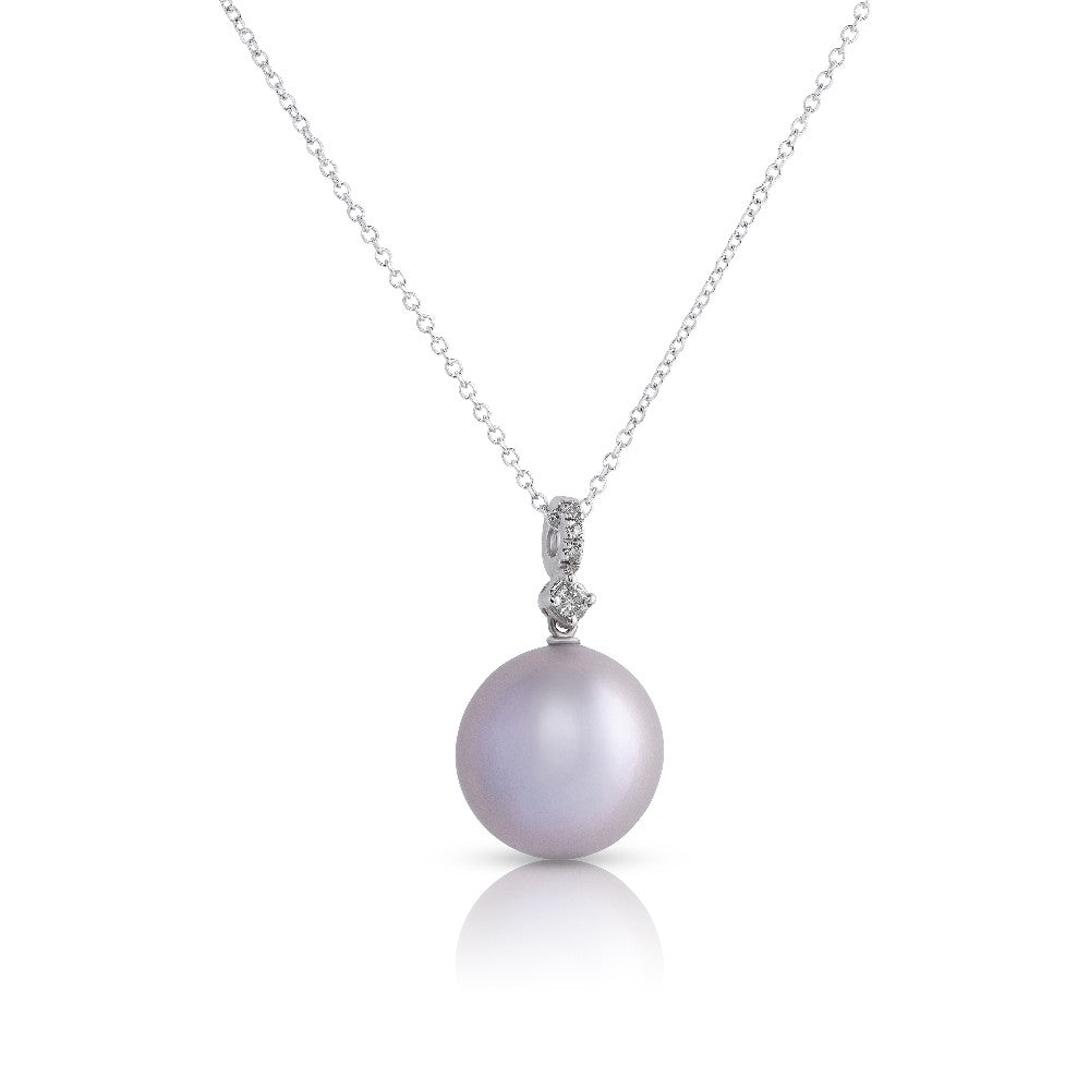 NECKLACE WHITE GOLD 750 & PEARLS  - 84262