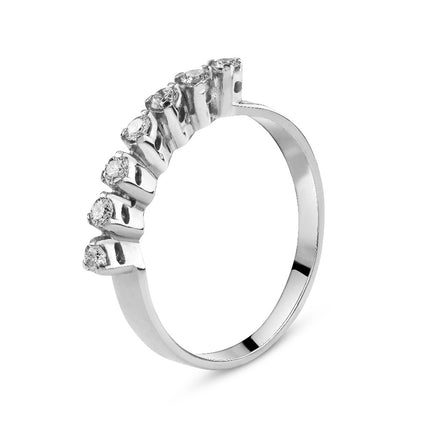 RING WHITE GOLD 750 & PRECIOUS STONES - 84370