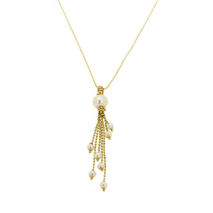 NECKLACE  GOLD 585 & PEARLS - 84602
