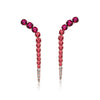 EARRINGS PINK GOLD 750 & PRECIOUS STONES  - 84770