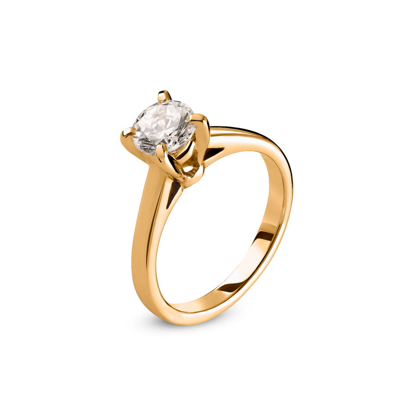 RING PINK GOLD 750 & PRECIOUS STONES - 85213
