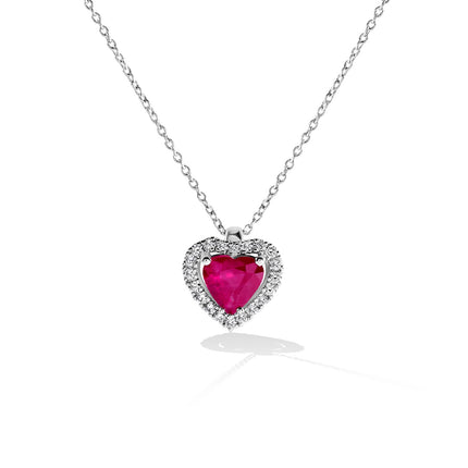 NECKLACE WHITE GOLD 750 & PRECIOUS STONES - 85275