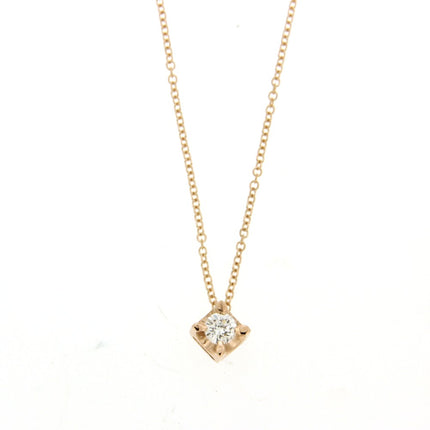 NECKLACE PINK GOLD 750 & PRECIOUS STONES - 85345