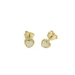 EARRINGS  GOLD 585 & SYNTHETIC STONES  - 85709