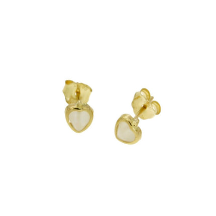 EARRINGS  GOLD 585 & SYNTHETIC STONES - 85709