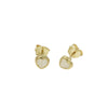 EARRINGS  GOLD 585 & SYNTHETIC STONES  - 85709