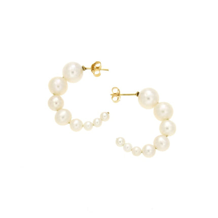 EARRINGS  GOLD 585 & PEARLS - 85883