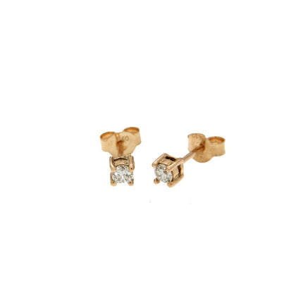 EARRINGS PINK GOLD 750 & PRECIOUS STONES - 86060