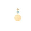 PENDANT  GOLD 585 & SYNTHETIC STONES  - 86205