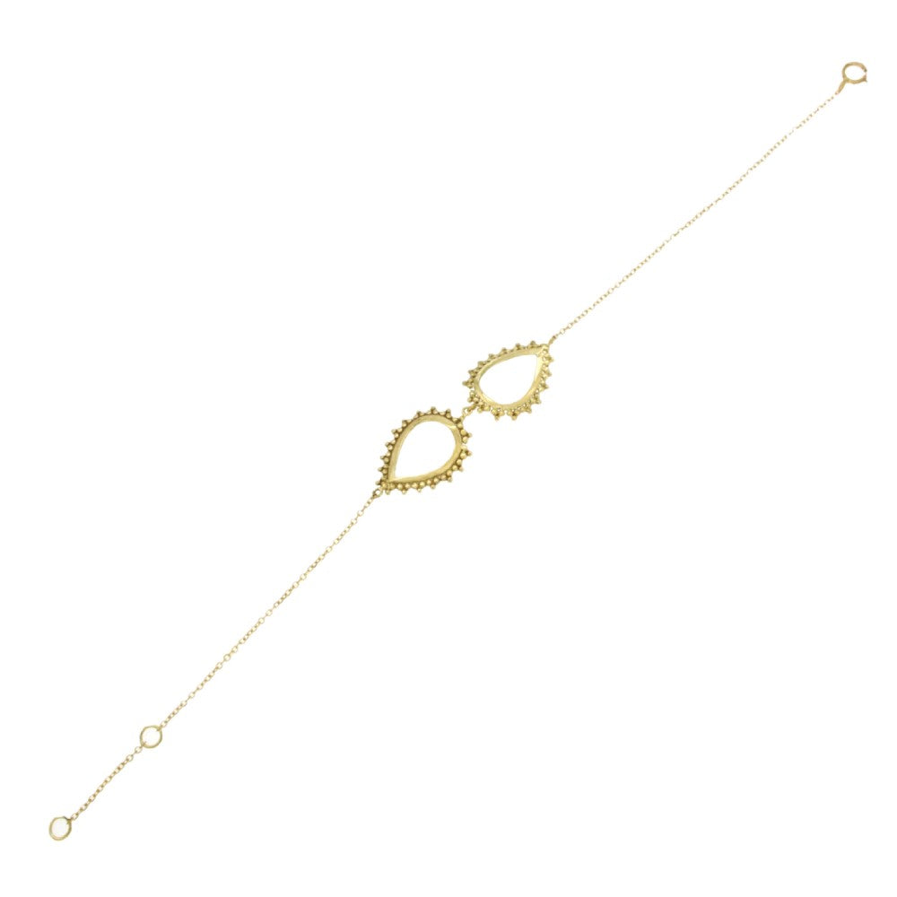 BRACELET GOLD 14K NO OR SYNTHETIC STONES