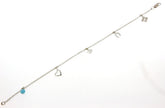 BRACELET WHITE GOLD 585 & SYNTHETIC STONES - 86412 - Availability: Immediately