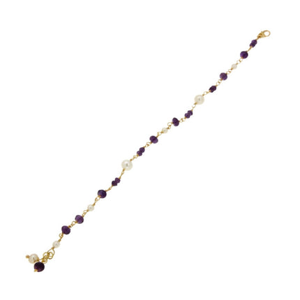 BRACELET  GOLD 585 & SEMIPRECIOUS STONES - 86417