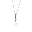 NECKLACE WHITE GOLD 750 & PRECIOUS STONES - 86426