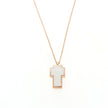 NECKLACE PINK GOLD 585 & ENAMEL - 86646