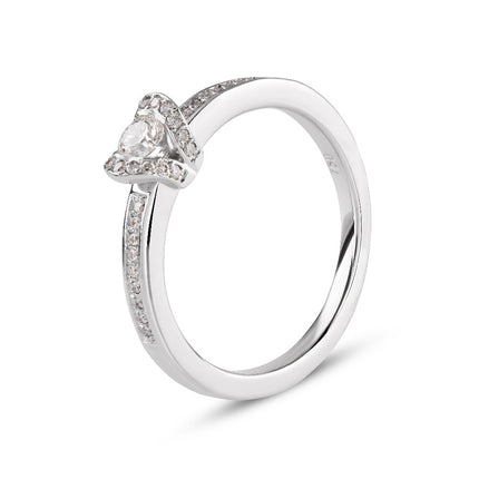 RING WHITE GOLD 750 & PRECIOUS STONES - 86655