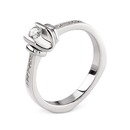 RING WHITE GOLD 750 & PRECIOUS STONES - 86657