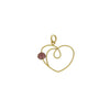 PENDANT  GOLD 585 & SEMIPRECIOUS STONES  - 87219