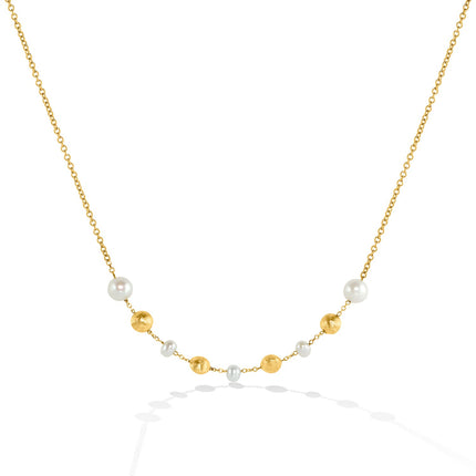 NECKLACE  GOLD 585 & PEARLS - 87252