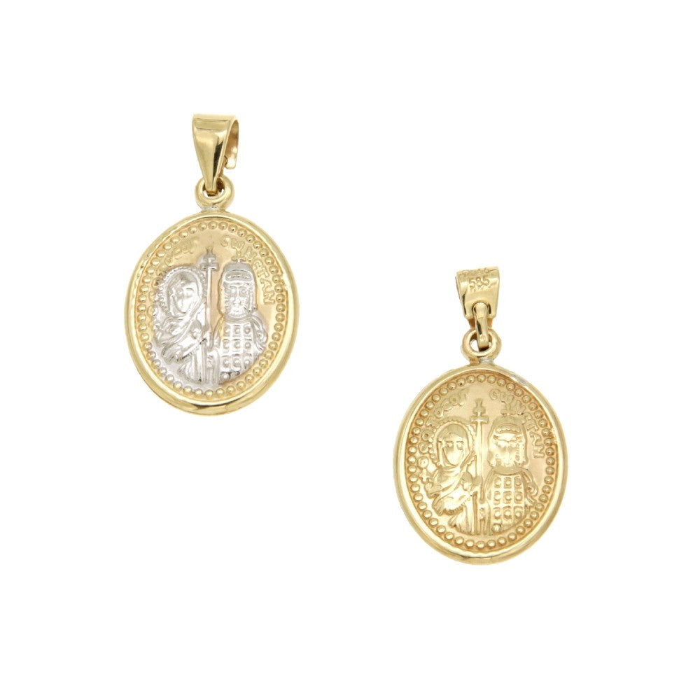 CHARM YELLOW & WHITE GOLD 585   - 87467