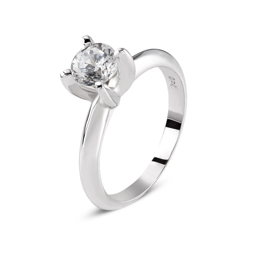 RING WHITE GOLD 750 & PRECIOUS STONES - 87528