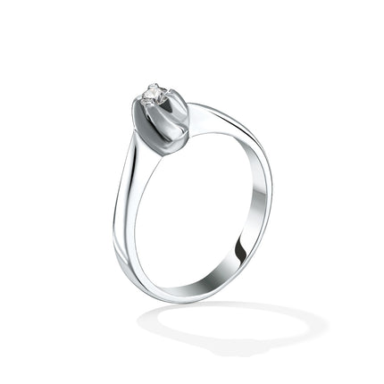 RING WHITE GOLD 750 & PRECIOUS STONES - 87541