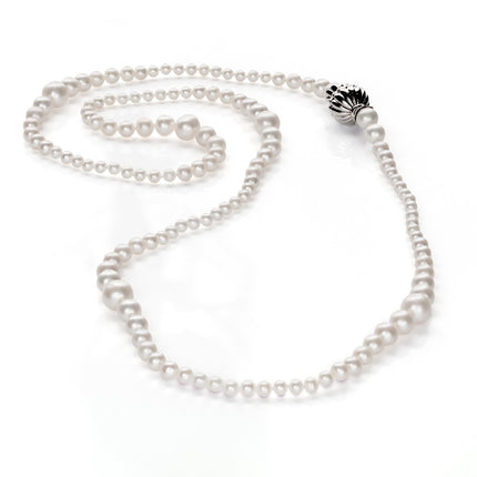 NECKLACE WHITE GOLD 750 & PEARLS - 87612