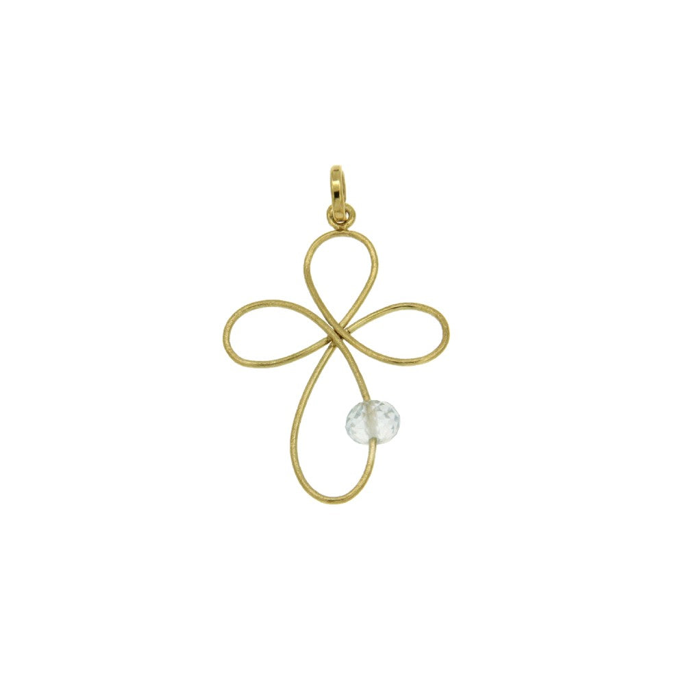 PENDANT  GOLD 585 & SEMIPRECIOUS STONES  - 87749