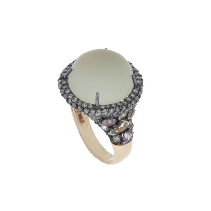 RING PINK GOLD 750 & PRECIOUS STONES