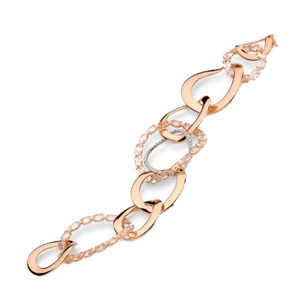 BRACELET PINK GOLD 750 & PRECIOUS STONES - 87991