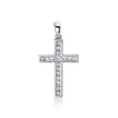 CROSS WHITE GOLD 750 & PRECIOUS STONES