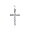 CROSS WHITE GOLD 750 & PRECIOUS STONES